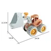 Children Sand Beach Toys Simulation Ice Cream Cake Model Bulldozer Beach Bucket Wheat Straw Summer Seaside Play Sand Water Game 6