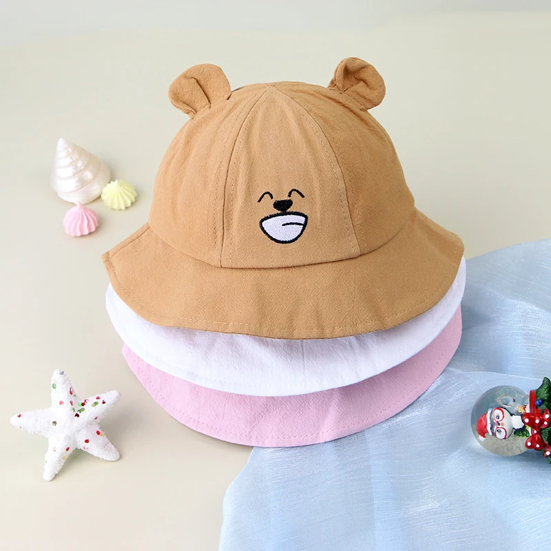 baby accessories bag	 Cute Cartoon Baby Bucket Hat With Ears Soft Cotton Baby Boys Girls Sun Hat Kids Children Fisherman Cap Toddler Panama Cap best baby accessories of year