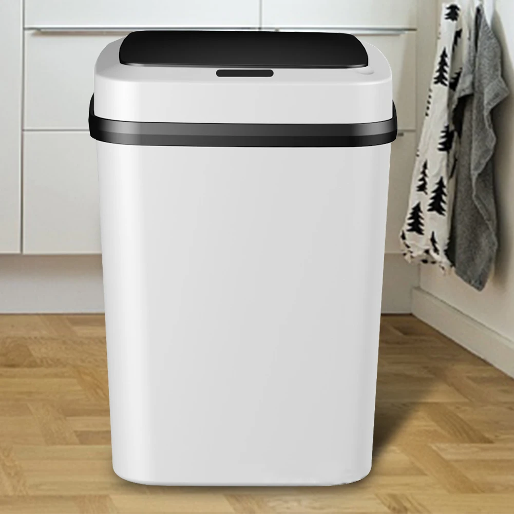 13/15L Kitchen Trash Bin Space-Saving Smart Trash Can Bathroom Touch Trash Can for Kitchen/Home/Office/Business