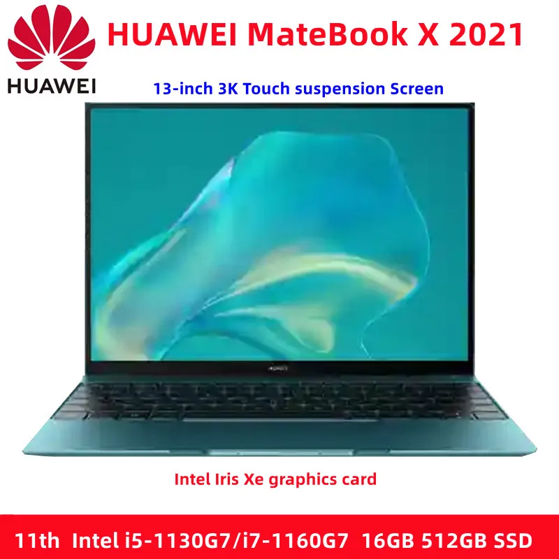 

Exquisite High-end HUAWEI Laptop MateBook X 2021 i7-1160G7 i5-1130G7 13 inch 3K Touch Screen Fingerprint Backlit Keyboard Share