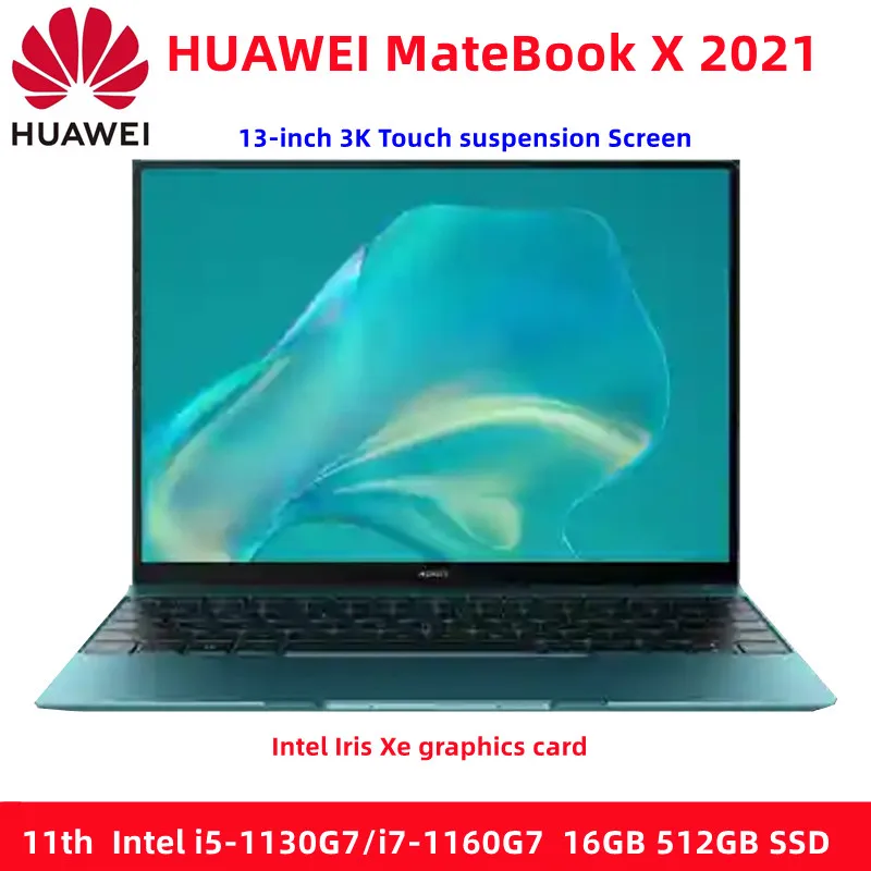 Tanie Wykwintne wysokiej klasy HUAWEI laptopa MateBook X 2021 i7-1160G7 i5-1130G7