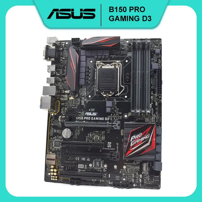Asus B150 PRO GAMING D3 Motherboard 1151 Motherboard DDR3 64GB RAM Core