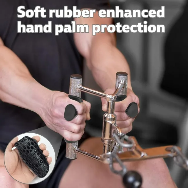 Silicone Hand Grip Strengthener Anti Slip Palm Protection Pad Portable Dumbbell Weight Lifting Hand Trainer Fitness Accessories 4