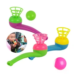 Suspended Blow Pipe Blow Ball Rod Board Game Balance Training Floating Blowing Ball Kids Party Interactive Toys Funny Game Gift