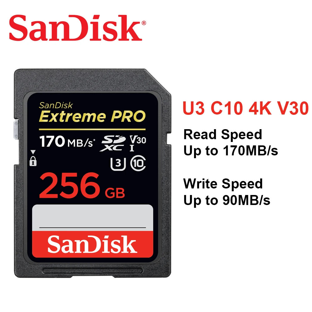 Carte mémoire SanDisk Extreme PRO 128Go, 200MB/s