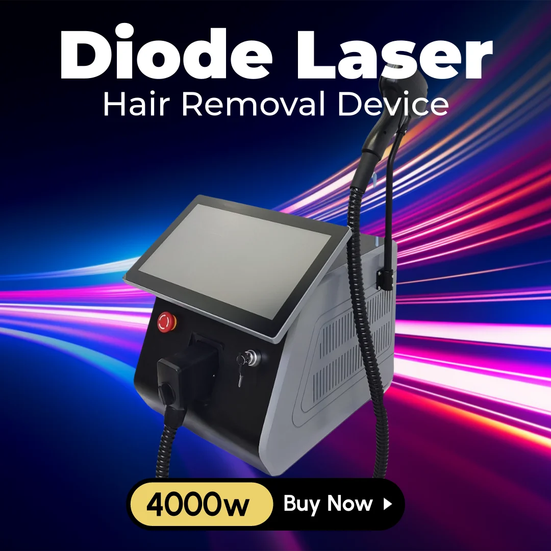 4000W 808nm Diode Laser Hair Removal Machine Ice Platinum 755nm 940nm 808nm 1064nm 4Wavelength Provides The Best Hair Remova