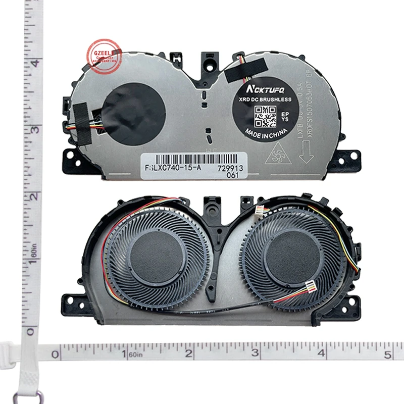 Ventilador de Refrigeração Cpu Portátil para Lenovo Série C74015 Dfs1507053h0t Flmu 5h40s19962 dc 5v 0.5a Novo