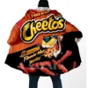 Funny Food Snack Cheetos All Over 3D Printed Thick Warm Overcoat Coat Hooded Cloak for Men Windproof Fleece Unisex Casual-3 2