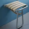 Bathroom Safety Folding Seat Bathing Chair Shower Toilet Wall Bench Entrance Shoe stool Replacement Aluminum Alloy+ABS Panel 1