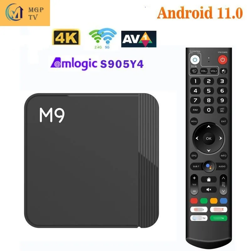 

TV Box MGP TV Amlogic S905Y4 Dual-band Wifi 2.4G/5G BT5 4K Android 11 Smart TV Box Support Google Play 2024 New 2G/16G 4G/32G