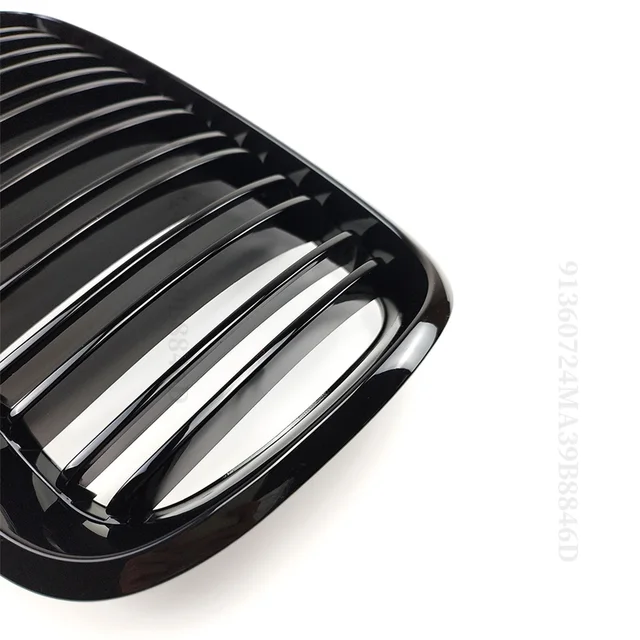 Griglie Anteriori Per BMW X5 X6 E70 E71 2007-2013 - Doppia Stecca Nero Lucido, In ABS - Foto 11
