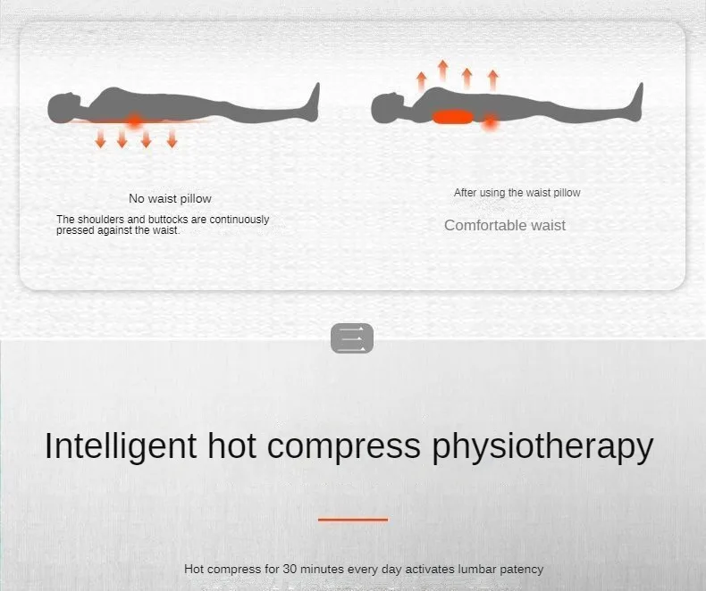 Description Picture 6 of itemSleep on the bed with a lumbar pillow, use electric massage to treat back pain, and use special heated sleeping pads to support