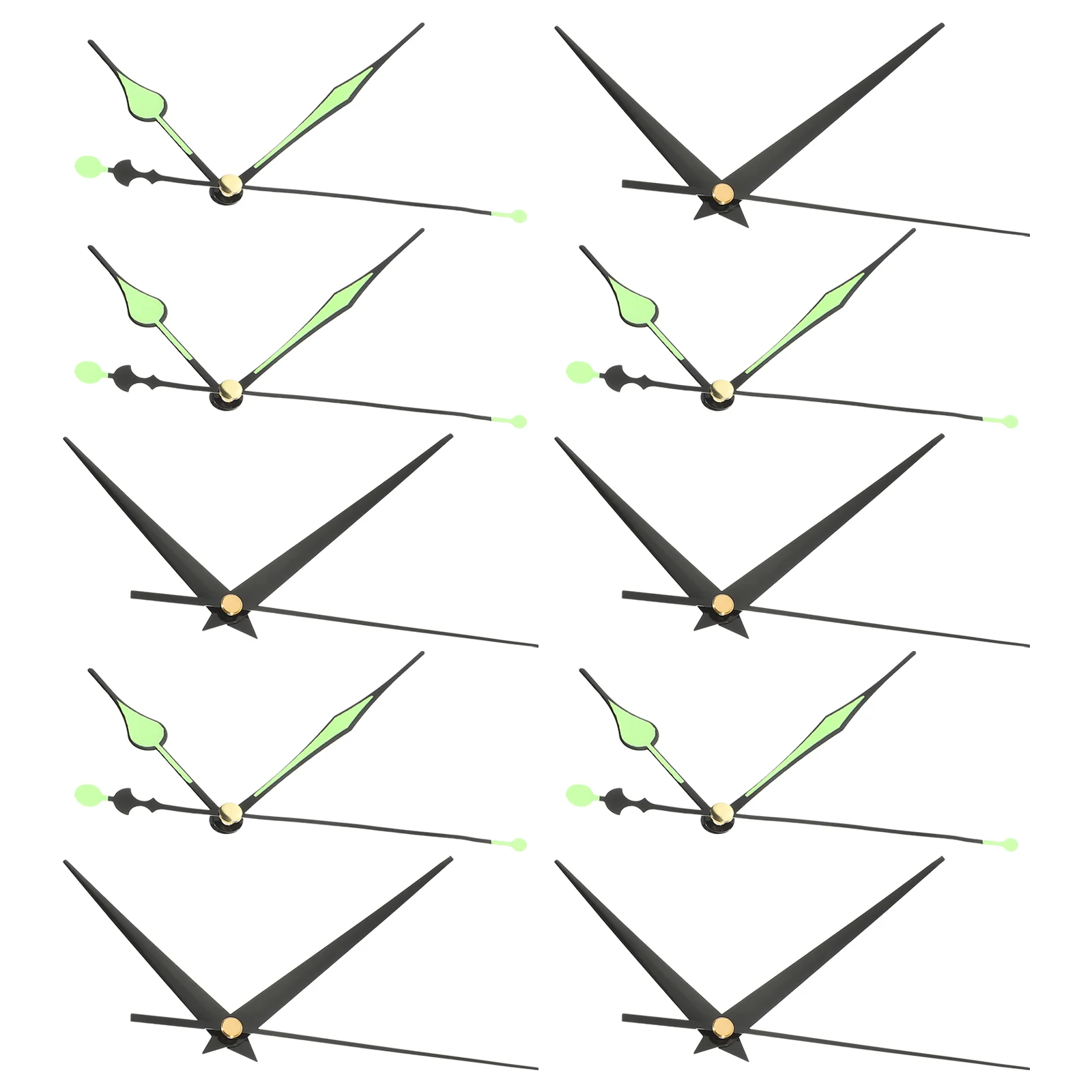 

Wall Clock Hand Set Hands Repair Kit Glow in The Dark Replacement DIY Only Long Watch Parts Pointer Clocks