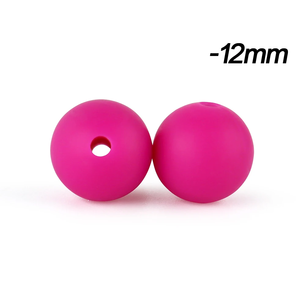 Silicone Beads for DIY Jewelry and Crafting - BPA Free, 12mm Round - Assorted Quantities