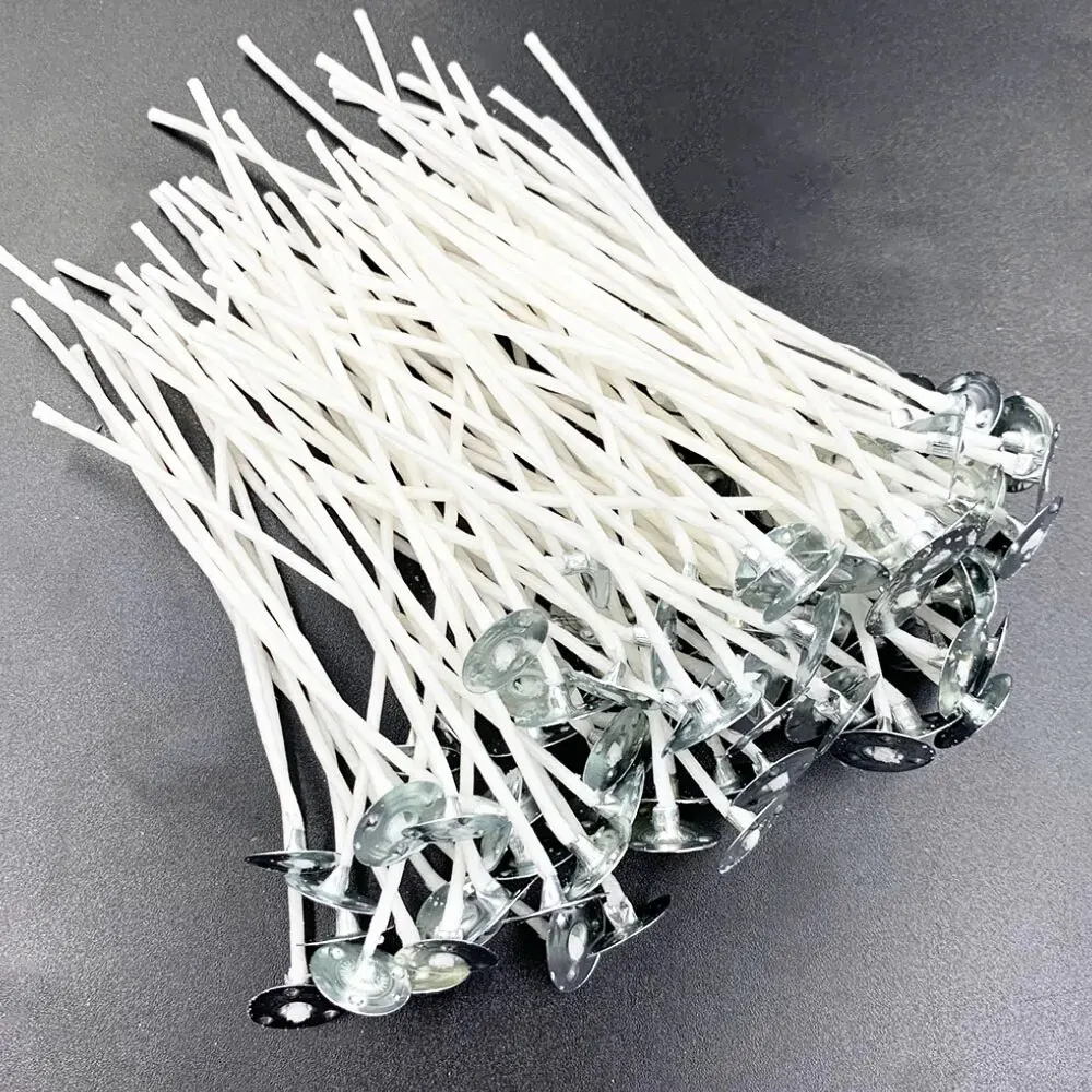 100Pcs/set Candle Wicks Smokeless Wax Pure Paraffin Core 2.5/9/15/20cm DIY Candle Making Pre-waxed Wicks For Party Supplies candle wicks candle wick