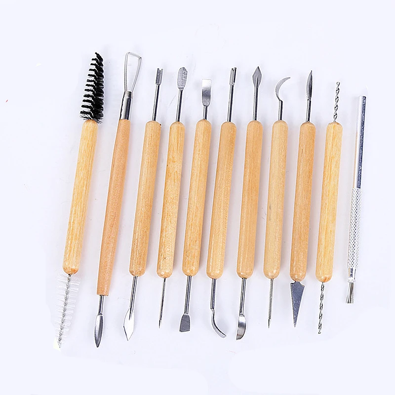 PotteryClaySculptingToolsSetPotteryCarvingToolKitWithCarrying