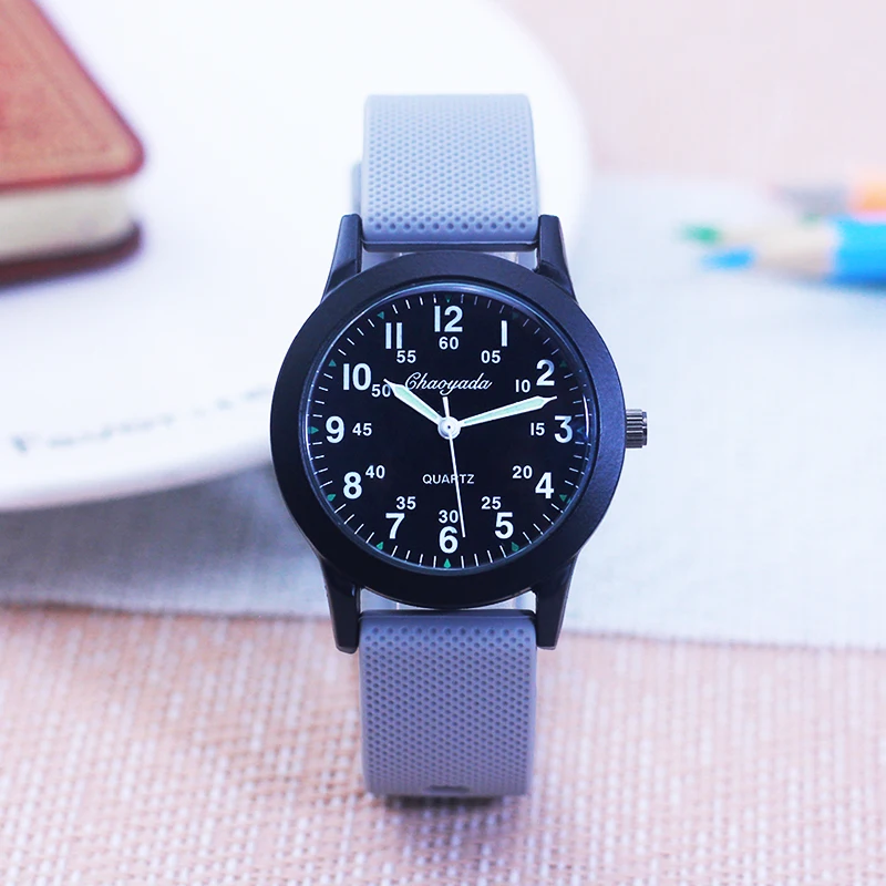 Children Boys Girls 60 Minute Scale Quartz Wristwatches Junior High And Elementary School Students Exam Watches Silicone Strap 3