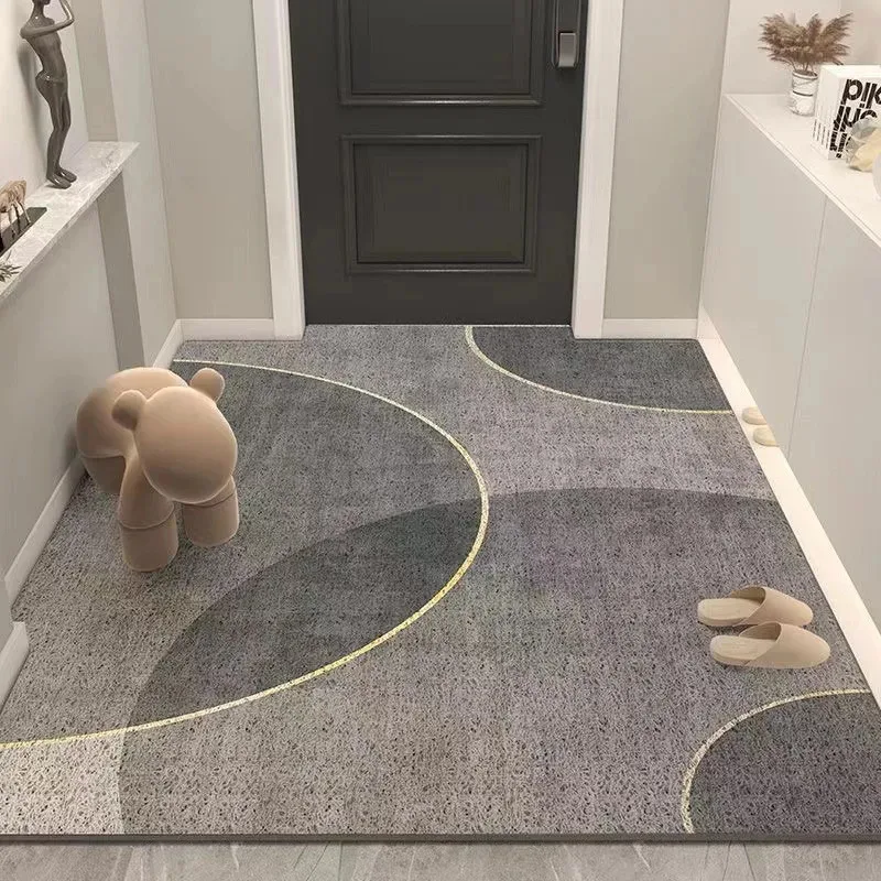 VIKAMA Modern Minimalist Grey Area Rug Soft Non-slip Hallway Carpet for Living Room Bedroom Home Decor Floor Mats 3