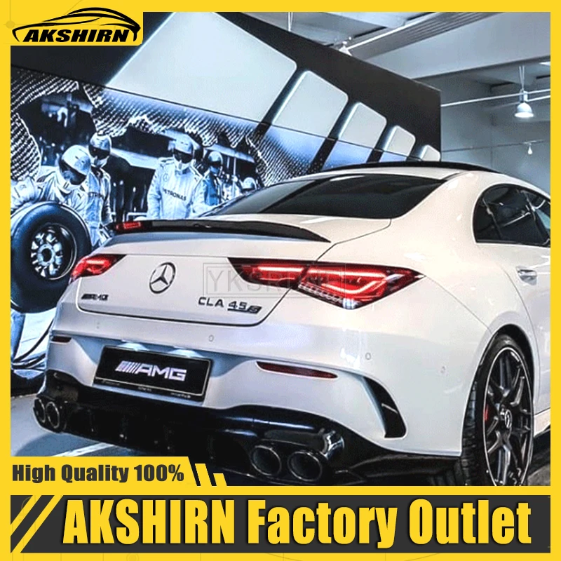 Heckflügel Für Mercedes CLA W118 - Spoiler Für CLA Class 2020-2024 In Schwarz Glänzend