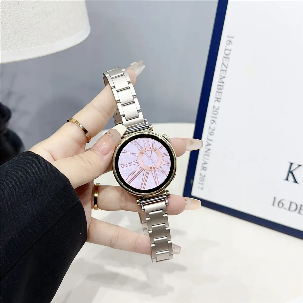 

Fashion Metal Watch Band 18mm 20mm 22mm For Huawei GT4 Samsung Galaxy Watch6 For Apple iwatch S9 S8 S7 S6 5 38mm 41mm 44mm Strap