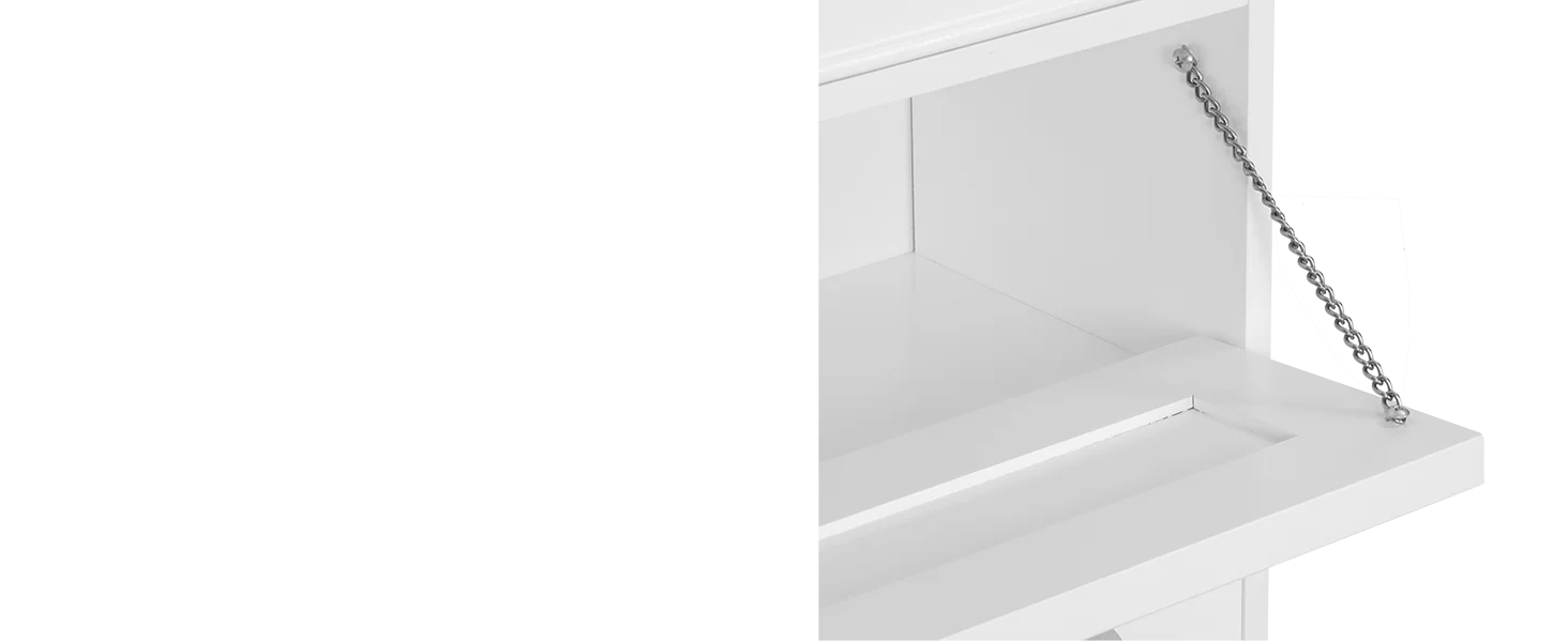 Convenient tilt-out storage cube