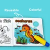 Baby Magic Bath Books with Pen Waterproof Color Changing Bathtub Toys Floating Educational Bath time Toy Books for Toddlers 4