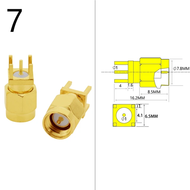 Connettore SMA In Ottone Da 10 Pezzi Presa Base Femmina Jack - Foto 9
