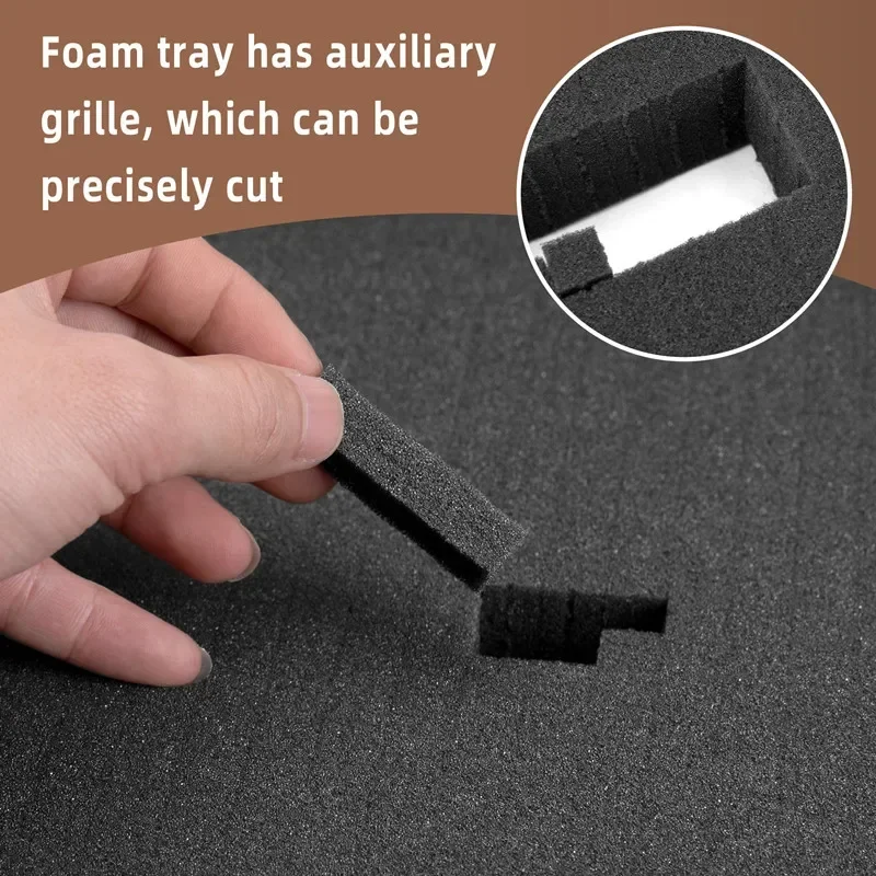 Lot de 4 mousses de protection à découper pour boîte à outils, éponge absorbante 30x40cm