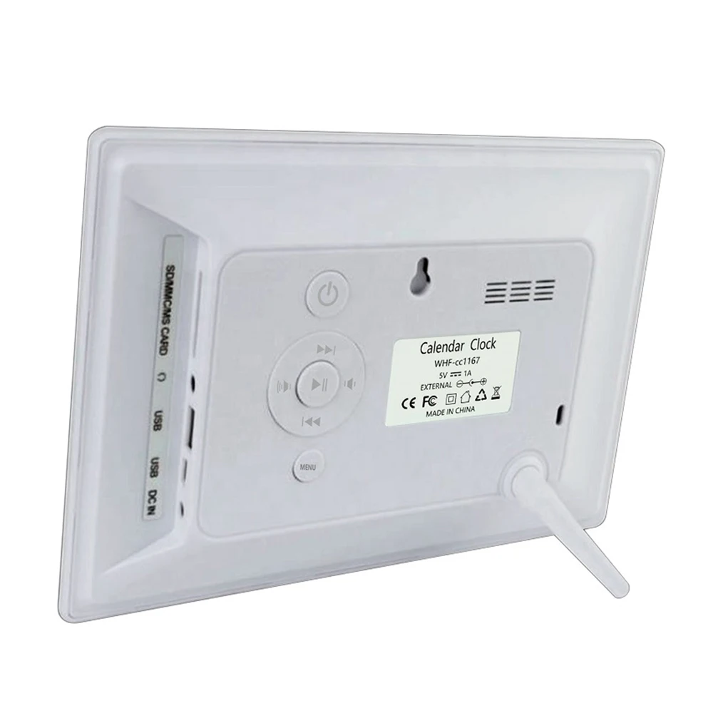 7 inch Digital Calendar Clock 12 Alarms Multi-Languages Table Clock Remote Control Alarm Clock Medicine Time Reminder for Elder 6