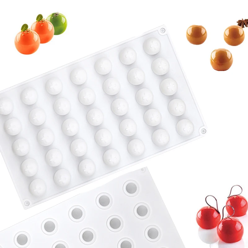 Stampo Silicone Per Palline Cioccolato - 35 Fori Da 2cm, Per Dolci, Gelatine E Cubetti Ghiaccio - Foto 8