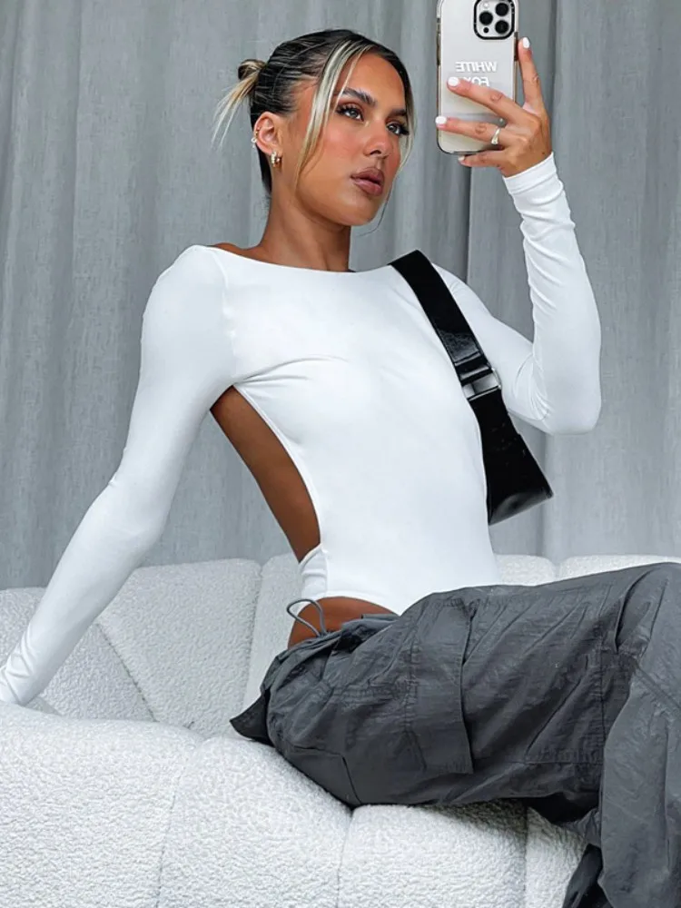 Erin Bodycon Backless Bodysuit
