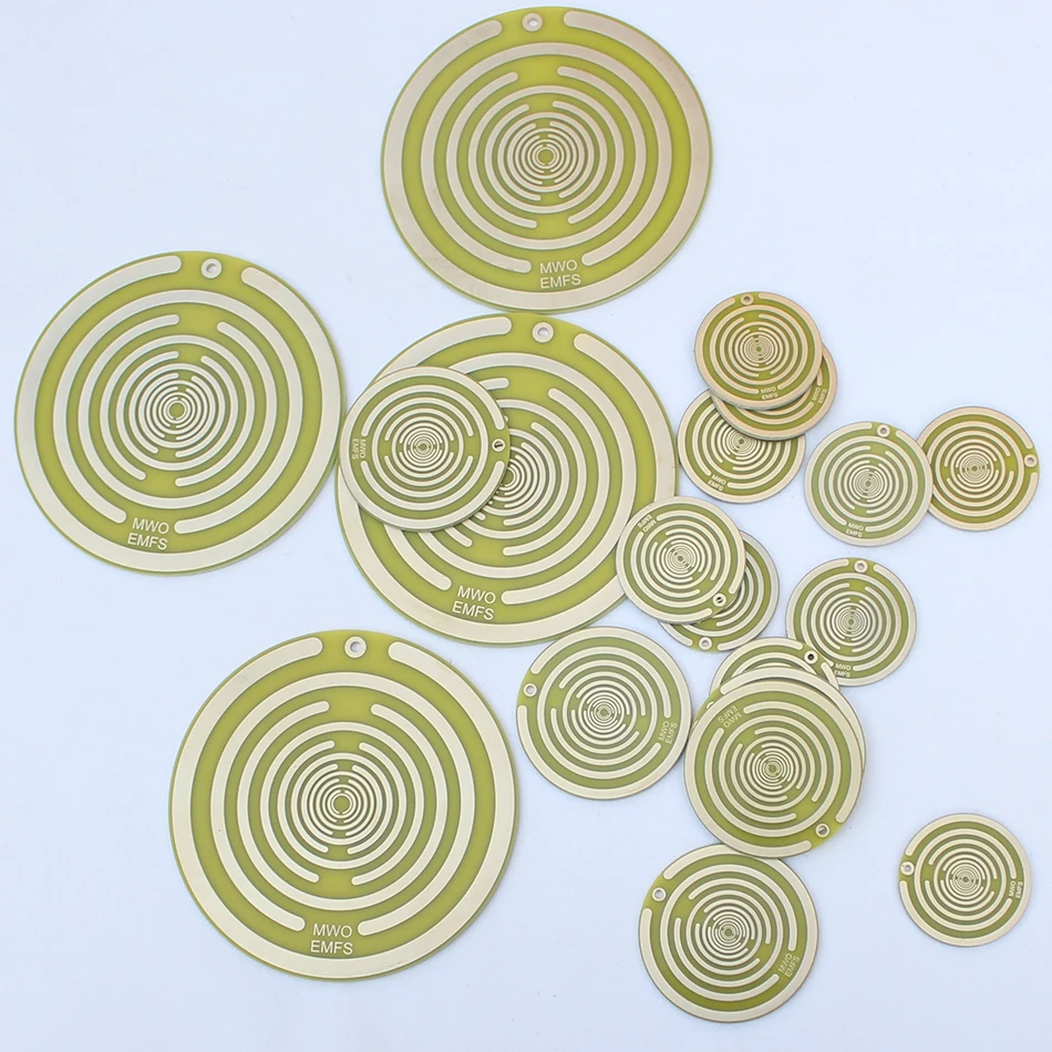 Polarization Energy Disk MWO Optical Disk Multi-Wave Oscillator Antenna Ornaments Lakhovsky Golden Plated Energy Disc Pendant