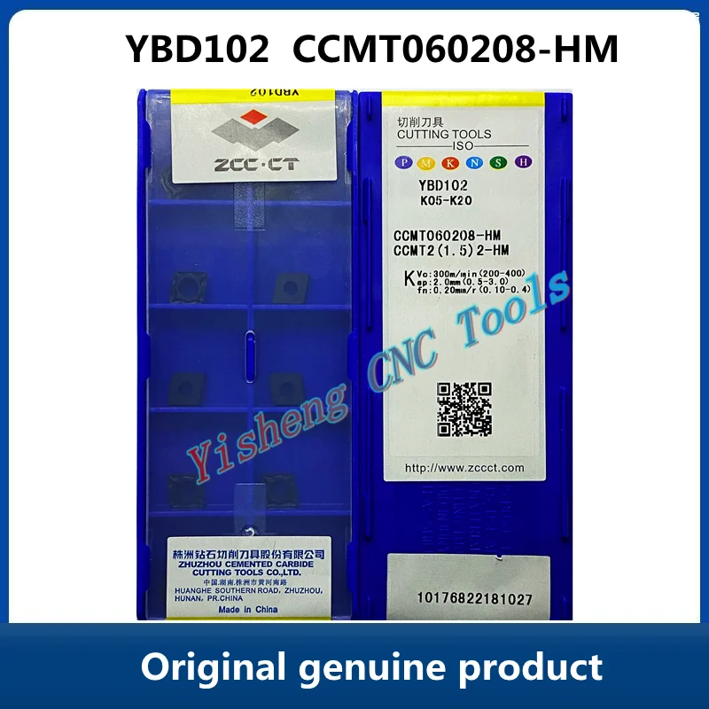 

Free Shipping Original ZCC CT YBC251 YBD102 CCMT060208-HM YBD152 YBG202 YBC252 Carbide Inserts CNC Turning Tool