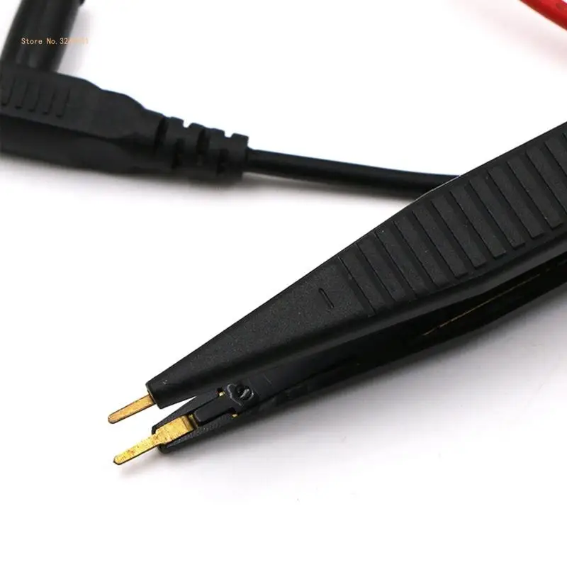 Upgraded LCR Chip Test Clip Capacitance inductor Resistance Test Clip Meter Probe Multimeter Tweezer PVC
