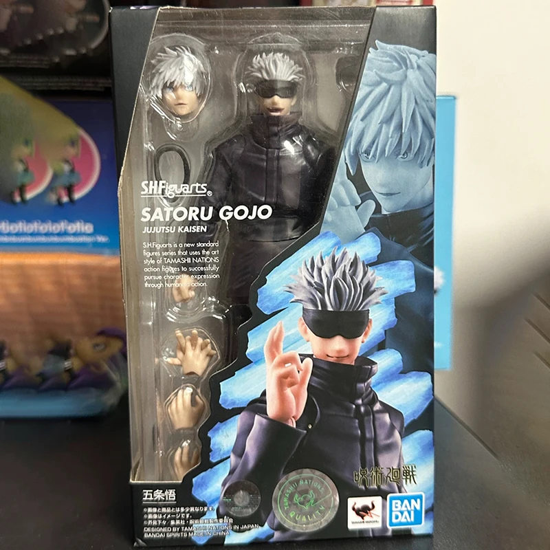 バンダイ-satoru gojo jujutsu kaisenアクションフィギュア,s.h.