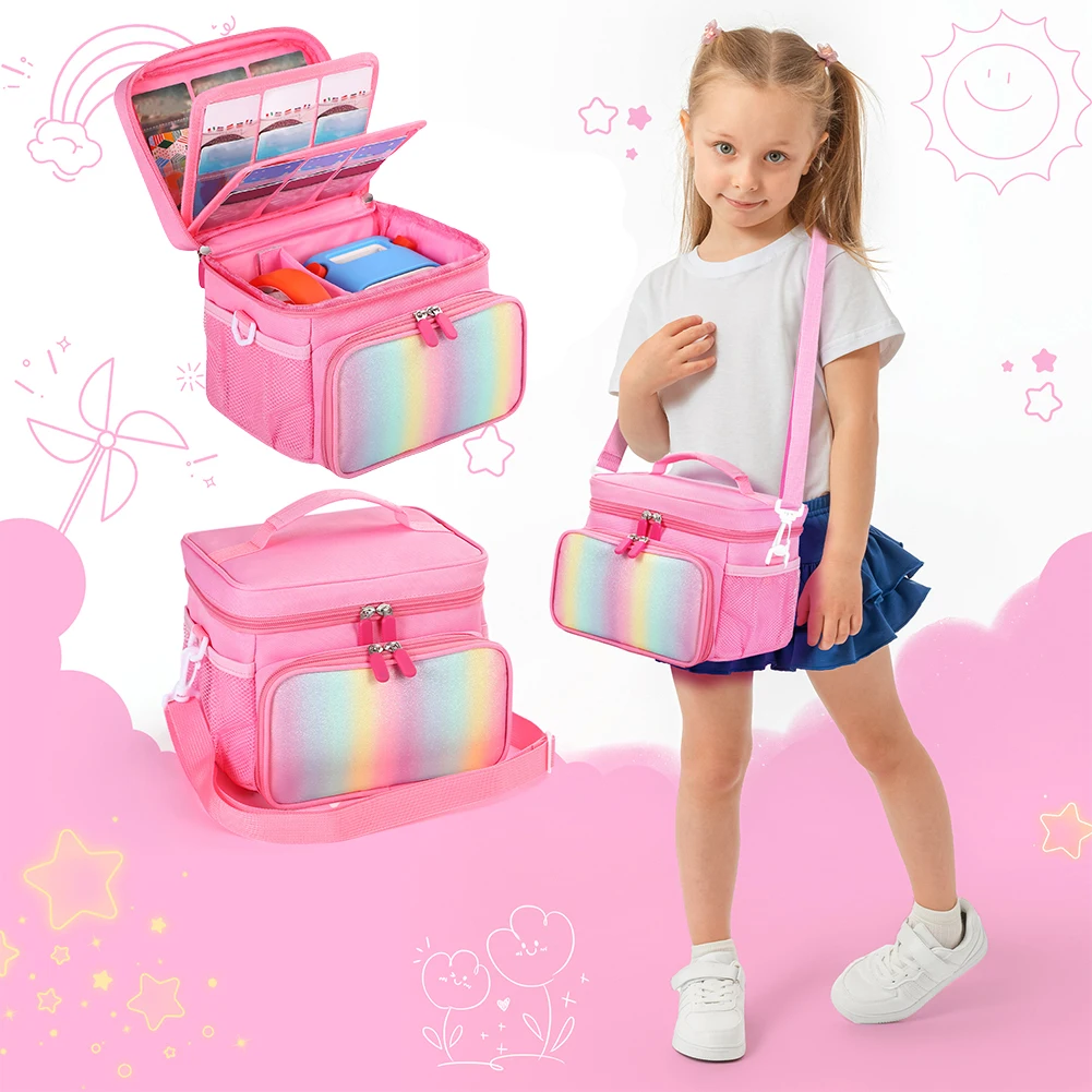 Carrying Case for Yoto Player (3rd Gen.) Travel Storage Bag with Shoulder Strap Travel Case Organizer Bag for Audio Player