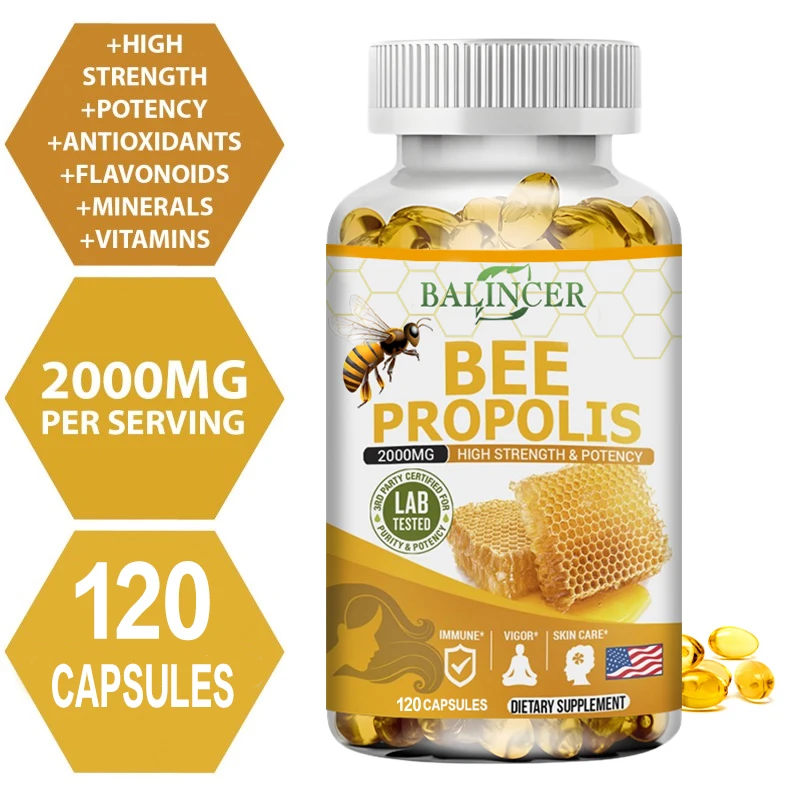 Balincer Propolis Dietary Supplement - Healthy Immunity, Digestion, Teeth and Gums, Sore Throat, Skin Care Health images - 6