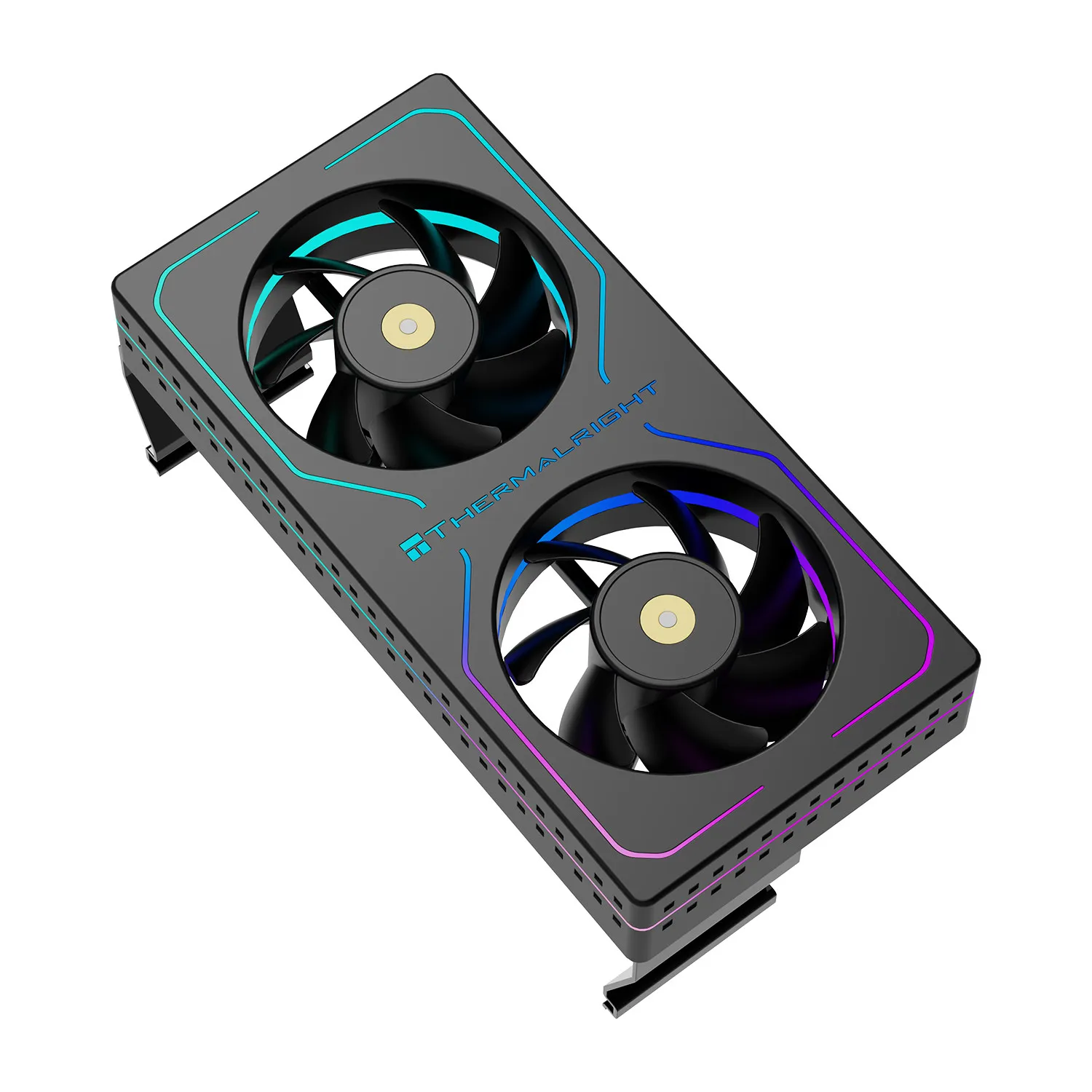 Thermalright MC-2 ARGB 메모리 냉각 장치 고성능 듀얼 팬 지원 M-ATX DDR5/DDR4와 호환 설치가 용이함