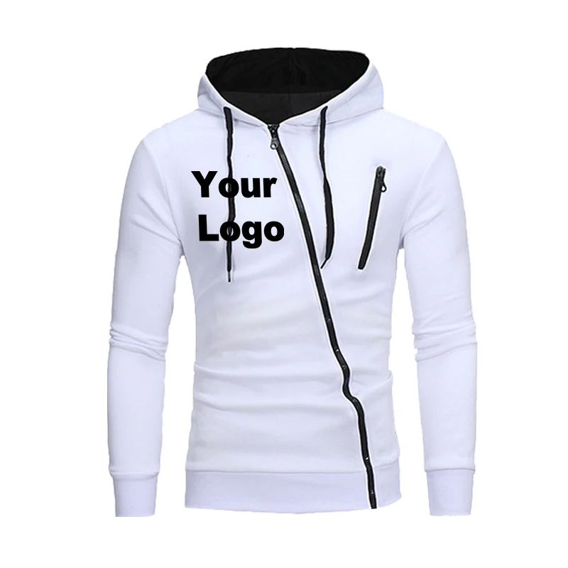 Men's Custom Logo Hoodie Spring Autumn Fashion Fleece Jacket Homme Streetwear Male Jumper Sportswear Men Clothing