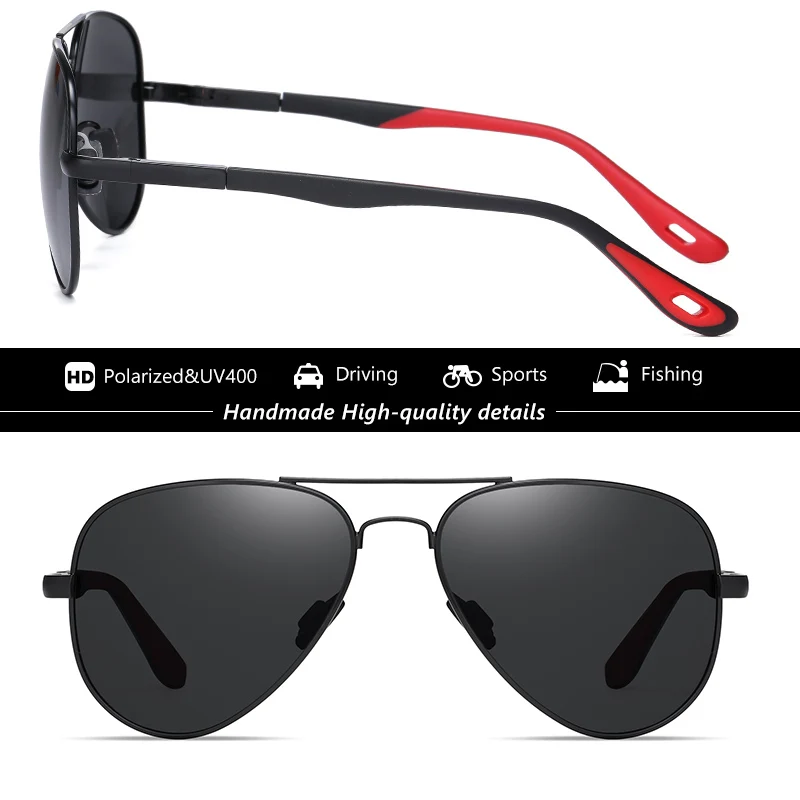 New Trend Brand Men/Women Classic Pilot Aluminum Polarized Sunglasses  Coating Lens Driving Sun Glasses Eyewear zonnebril heren