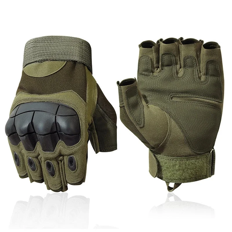 Outdoor Fingerless Gloves Hard Knuckle Paintball Airsoft Hunting Combat Riding Hiking Half Finger Gloves finger gloves,sports gloves,tactical gloves