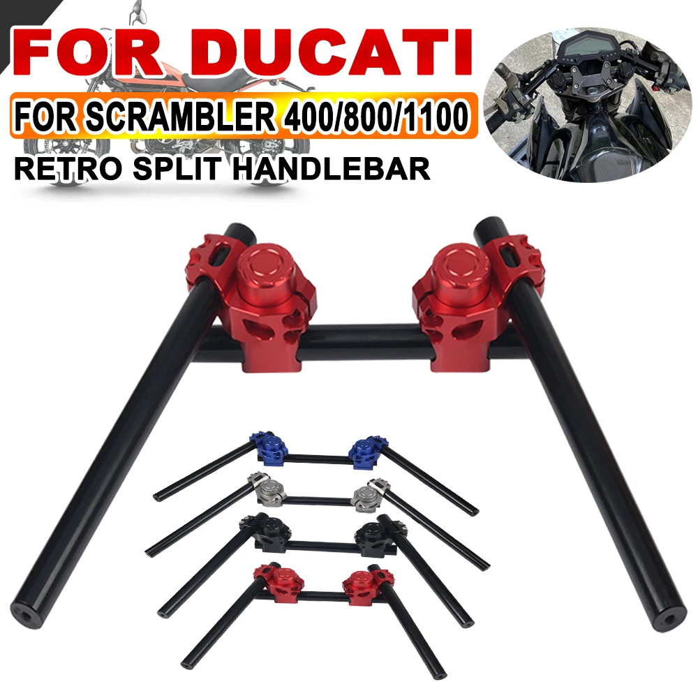 Forcella Riser Clipon Split Manubrio Maniglia Sterzo Cross Bar Per Ducati Scrambler 800 1100 400 Icon Scremb Accessori Moto