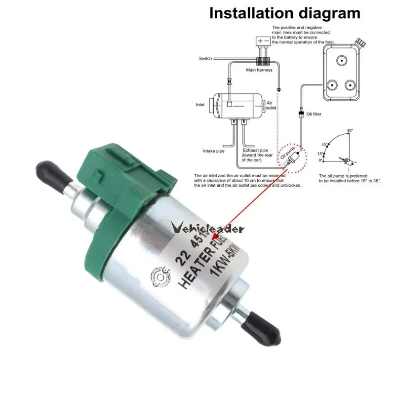 12V/24V Diesel/Gasoline Heater Pump Car Air Diesel Parking Oil Pump For Eberspacher Heater For Truck