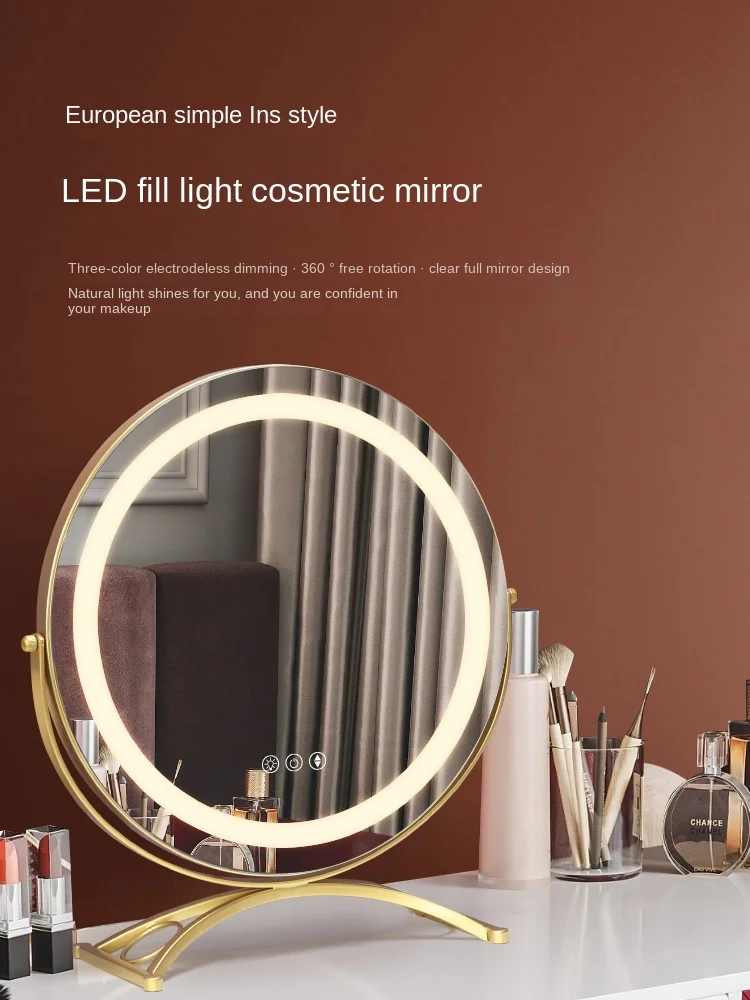 Make-up Spiegel mit LED Licht Intelligente Make-up Spiegel Desktop