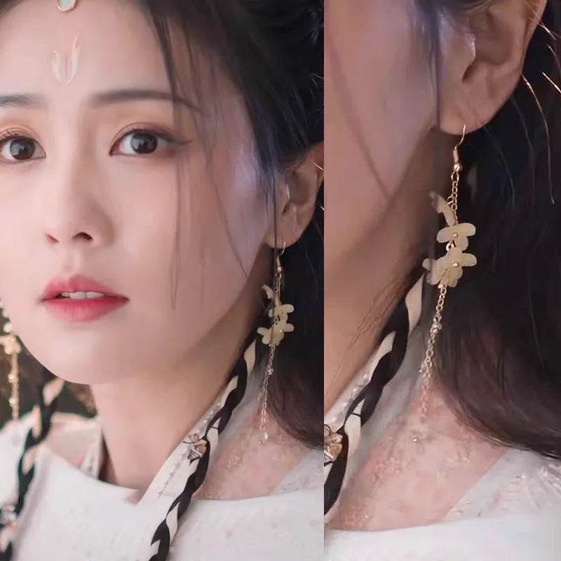 

Till The End Of The Moon Cosplay Costumes Chang Yue Jin Ming Taitai Jin Ye Xiwu 2023 New Costumes Accessories earrings