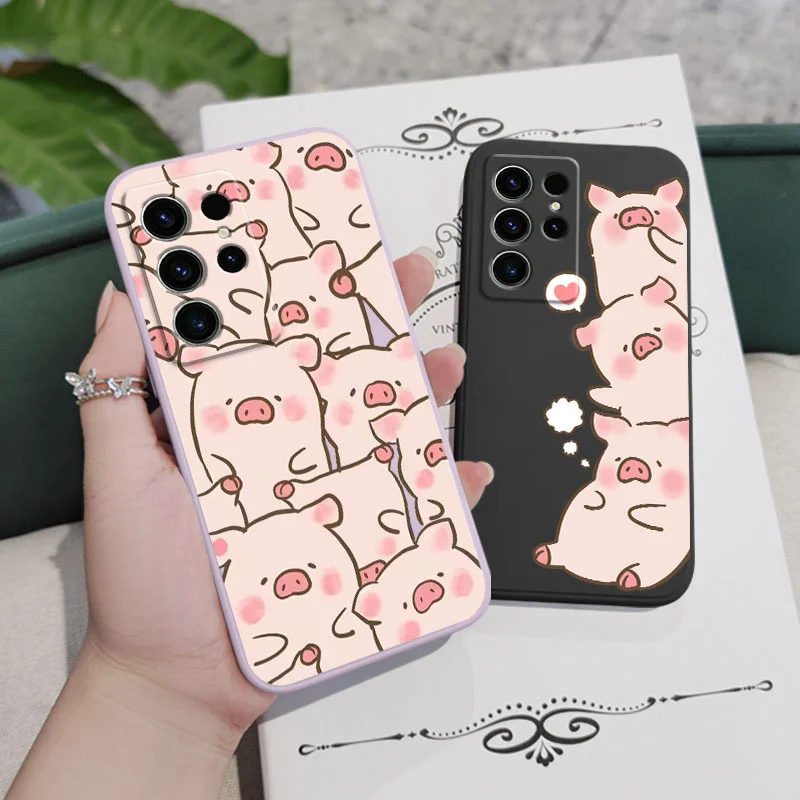 Charming Pink Pig Design Phone Case Cover