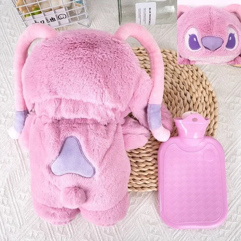 Star and Stitch Disney Anime Character Doll Hot Water Bottle Kawaii Home Water Filled Hand Warmer Christmas Gift for Girlfriend 4