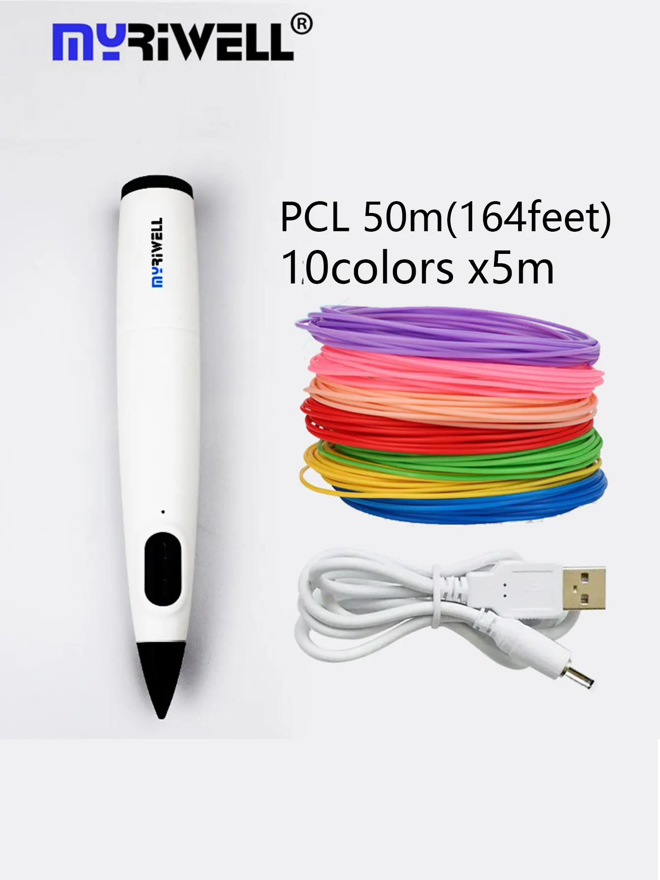 Myriwell RP300B low-temperature 3D PEN includes PCL filament diameter 1.75mm Christmas birthday gift 3d printing pen