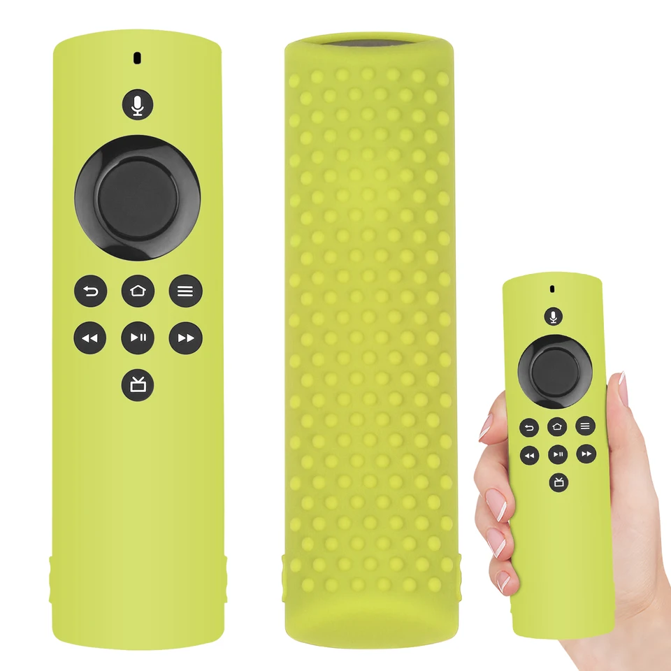 Funda Protectora Para Mando A Distancia, Funda Protectora Para Mando A Distancia De Silicona, Funda Lavable Para Mando A Distancia, Protector Remoto A Prueba De Golpes Para Fire TV Stick(Negro