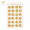 12 Pairs Pack Minimalist Half Ball Earrings for Women Men Teen Golden Stainless Steel Ear Stud Set Waterproof Jewelry Wholesale 2
